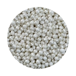Cukrovo-rýžové perly bílé perleťové 3-4 mm,50g