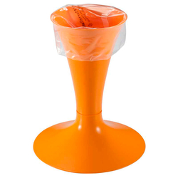 Stojan na sáčky PP stolní (oranžový) průměr 20 cm