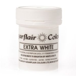 Běloba polotekutá Sugarflair Extra White, extra bílá 50 g