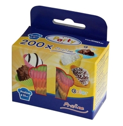 Košíčky na pralinky nepromastitelné Barevné 2,5 x 1,8 cm (200 ks)