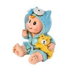 Miminko, modrý chlapeček Boy Pijama v župánku