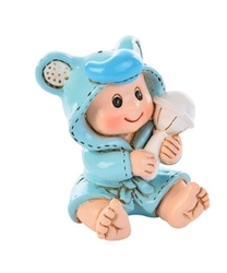 Miminko, modrý chlapeček Boy Pijama v župánku