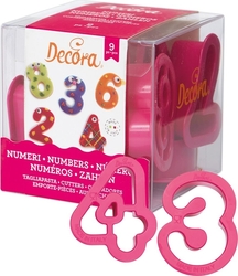 DECORA - sada vykrajovátek – čísla