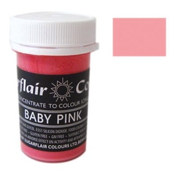 Pastelová gelová barva Sugarflair (25 g) Baby Pink, dětská růžová