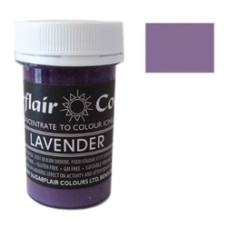 Pastelová gelová barva Sugarflair 25 g) Lavender, levandule