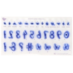 PME Fun Fonts - číslice a speciální znaky
