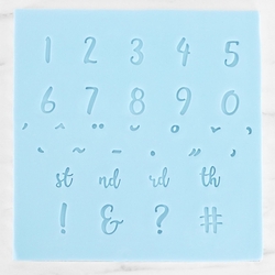 PME Fun Fonts - číslice a speciální znaky