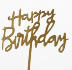 Zlatý zápich Happy Birthday č.7