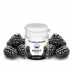 Přírodní prášková barva Food Colours FruityLine (20 g)Blackberry - OSTRUŽINA - ČERNÁ