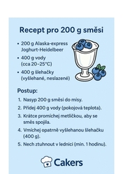 Alaska express BORŮVKA A JOGURT  na výrobu krému na bázi šlehačky,200 g 