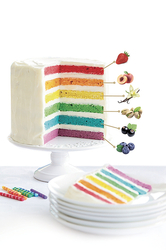Madame Loulou Rainbow Cake JAHODA červená směs na dort 100 g