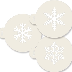 JEM Stencil Snowflakes pk/3