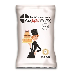 Smartflex Black Velvet Vanilka 250 g v sáčku, černá potahovací hmota