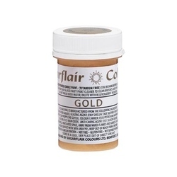 Tekutá glitterová barva Sugarflair (20 g) Gold Pai