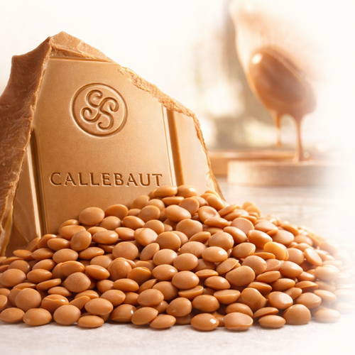 Callebaut Čokoláda bílá s karamelem 30,4% GOLD 200g