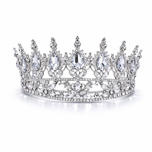 Elegantní stříbrná korunka na dort  12cm průměr