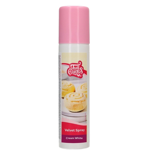 FunCakes Velvet sprejový krém bílý 100ml