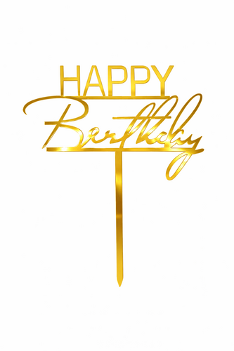 Zlatý zápich Happy Birthday č.19