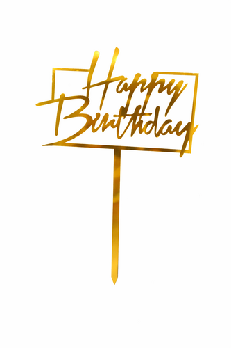 Zlatý zápich Happy Birthday č.18