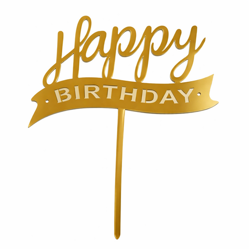 Zlatý zápich Happy Birthday č.9