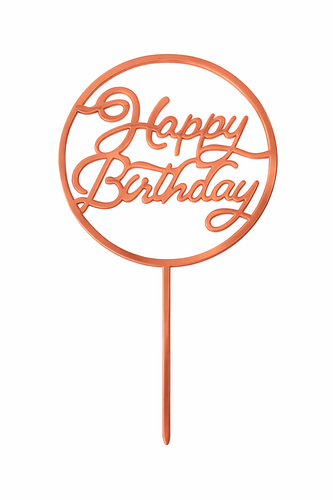 Růžový zápich Happy Birthday č.2