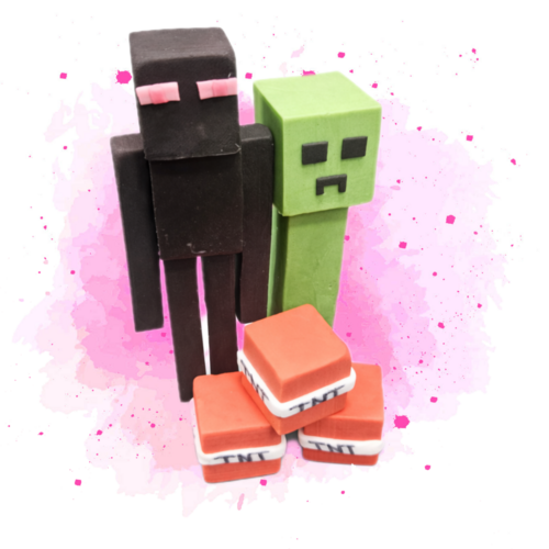 Fondánová figurka Minecraft