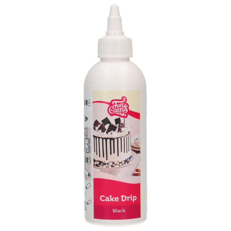Stékající poleva DRIP ČERNÁ 180g