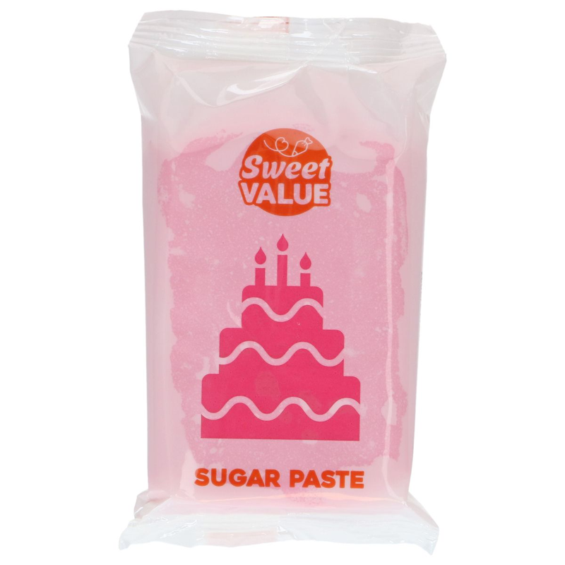 Cukrová pasta Sweet Value zářivě růžová 200g  
