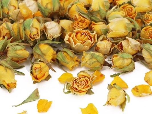 Sušené květy růží, žluté 10g
