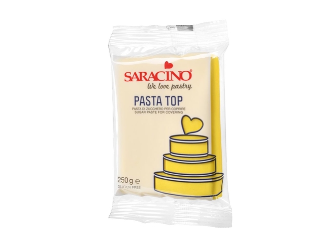 Saracino top potahovací hmota - žlutá 250g