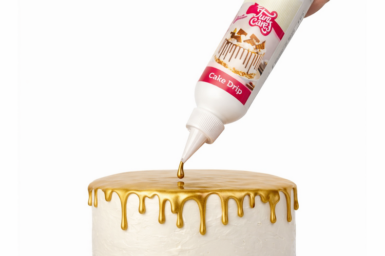 Stékající poleva DRIP TMAVÁ ZLATÁ 180g  