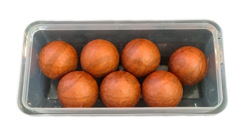 BALLS MERCURY – čokoládová ozdoba koule Rtuť, 7 ks