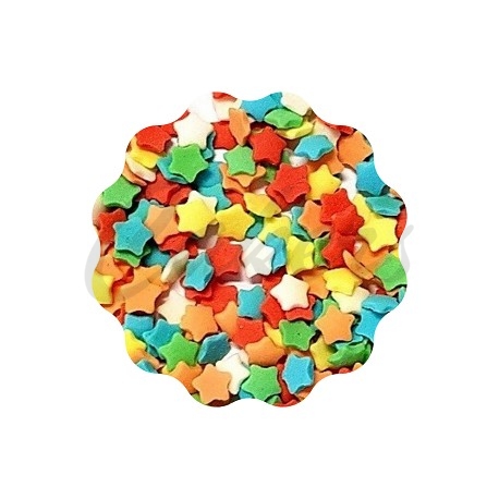 Assorted Sugar Confetti - Různé hvězdičky cukrové zdobení, 50 g