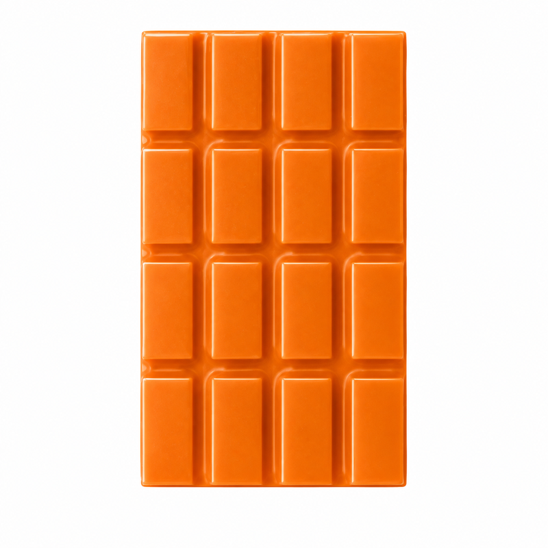 Čokoládová dekorace Tabulky čokolády oranžové 6ks 