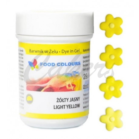 Gelová barva Food Colours (Light Yellow) světle žlutá 35 g