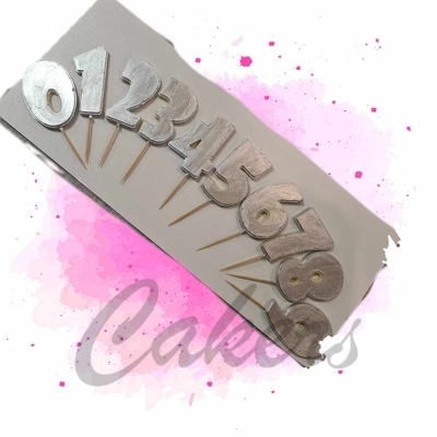 Čokoládové číslo stříbrné 0