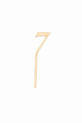 Dřevěné číslo – zápich -7