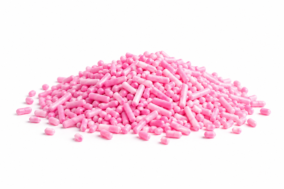 Cukrové tyčinky růžové , 50g   