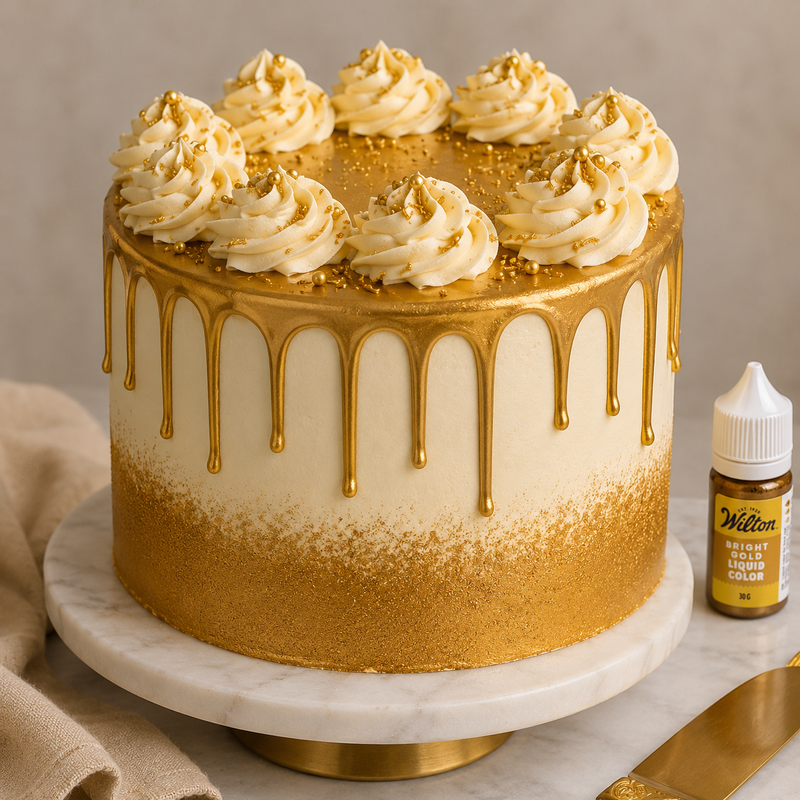  Wilton tekutá barva Bright Gold 30g