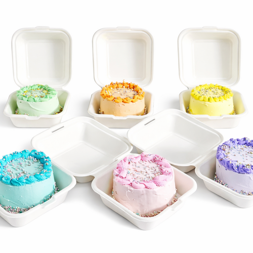 Bento Dortová Krabice Bílá 15x15 cm FunCakes  (minimální odběr 5ks)