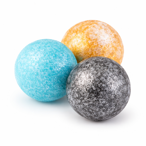 BALLS MIX- Black Silver,Gold,Blue Pearl 12ks