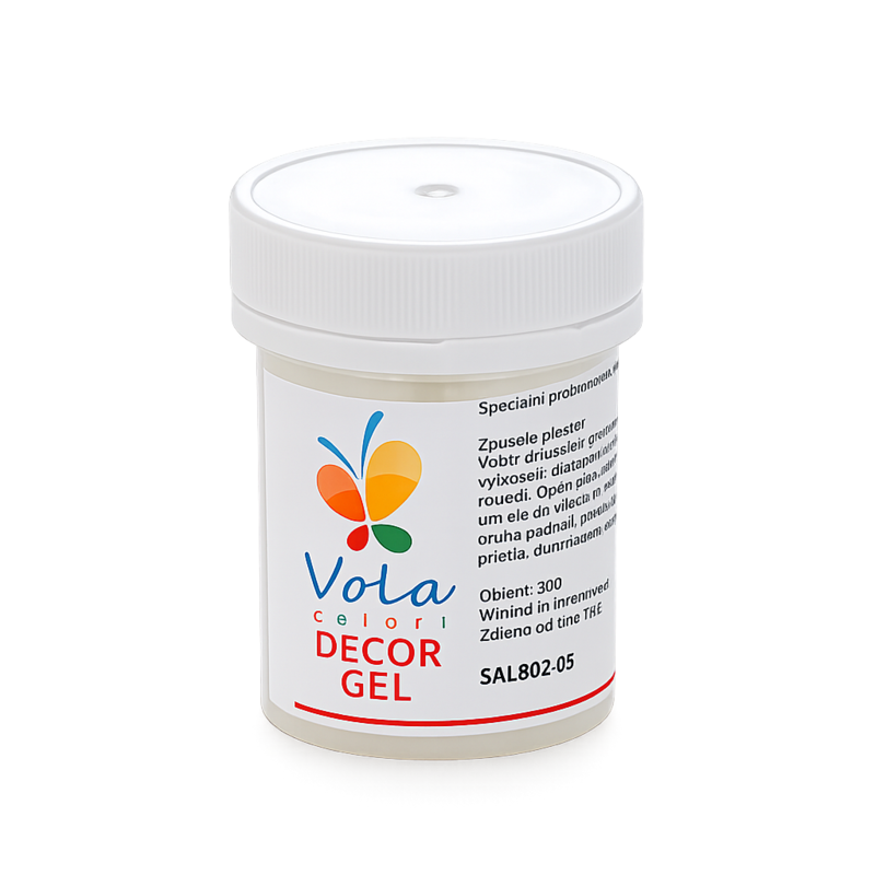 Decor Gel na jedlý papír, 50 g / kelímek