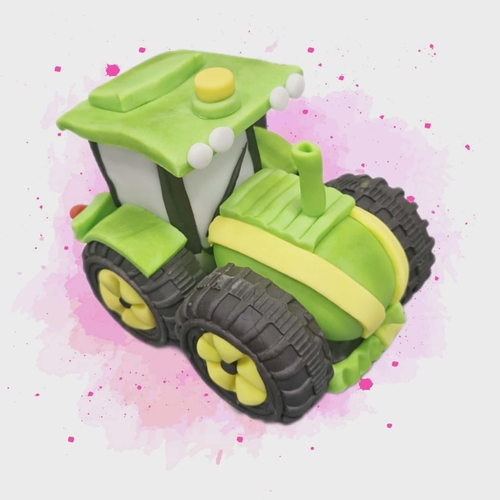 Fondánová figurka Traktor