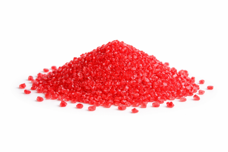 Cukrové krystalky červené, 50g