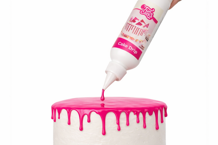Stékající poleva DRIP SYTÉ RŮŽOVÁ 180g