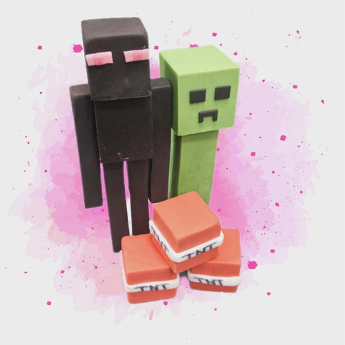 Fondánová figurka  Minecraft