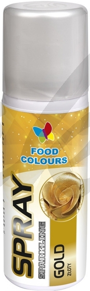 Barva ve spreji Food Colours Gold, 50 ml Zlatá