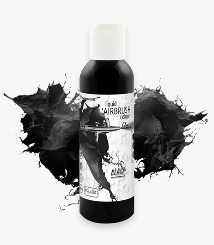 Airbrush barva tekutá Food Colours Black (135 ml)