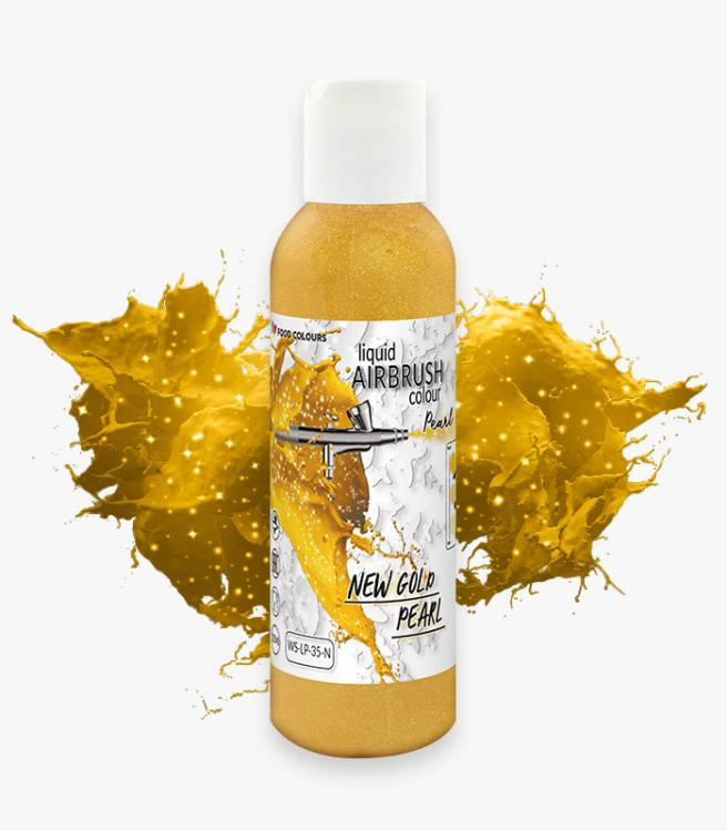 Airbrush barva tekutá Food C. perleťová New Gold 