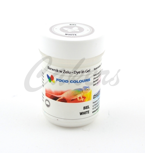 Gel barva FoodC (White) bílá 35 g
